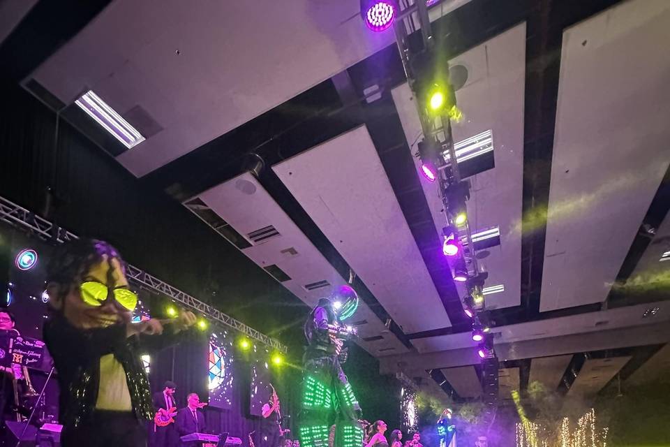 Show con robots para fiesta