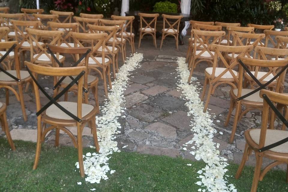 Ceremonia en jardín
