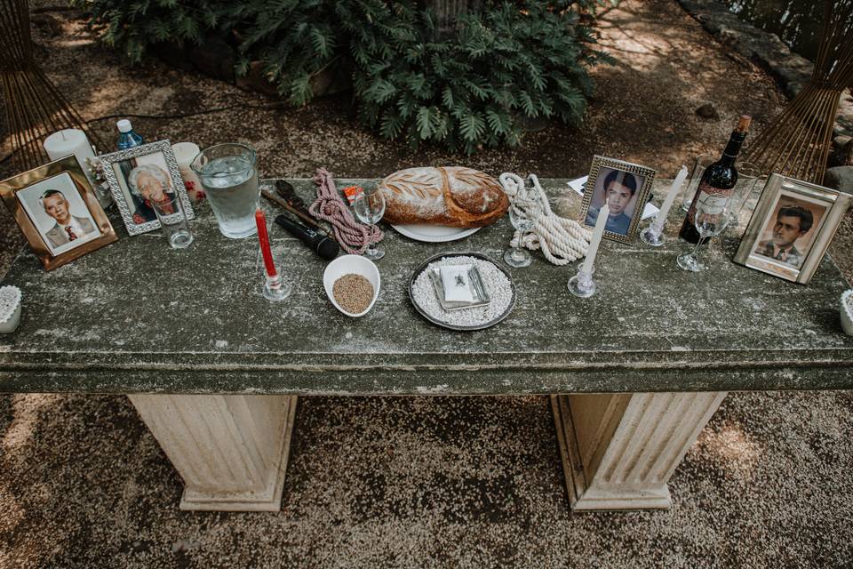 Altar para handfasting