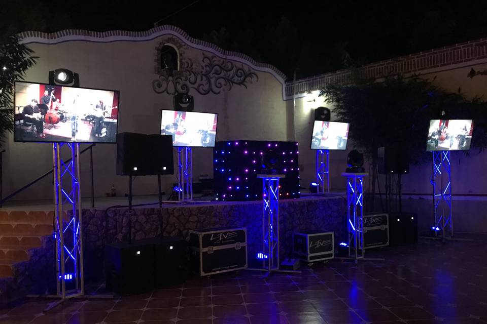 Live Audio DJs Iluminación