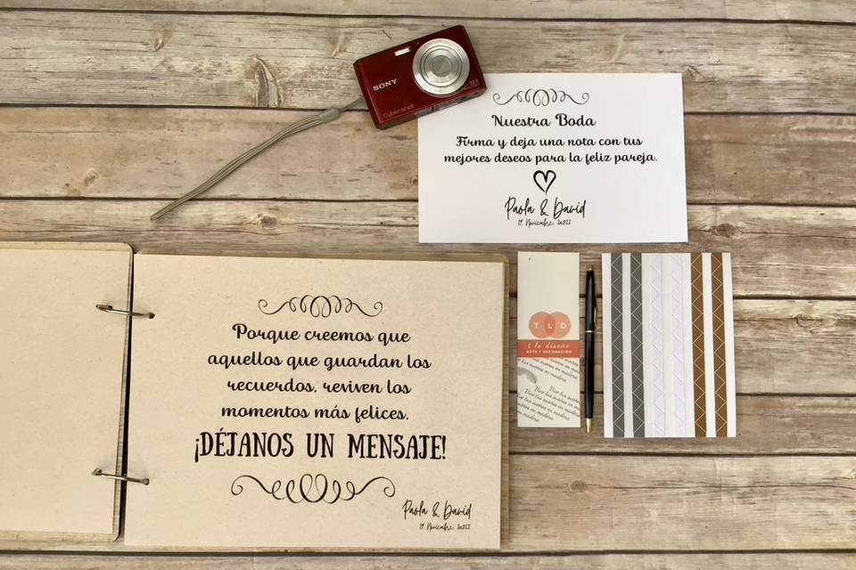 Libro de firmas personalizado