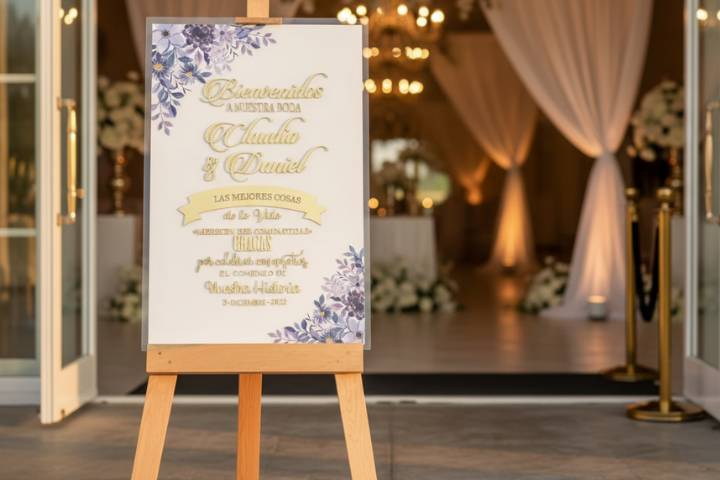 Letrero de Bienvenida