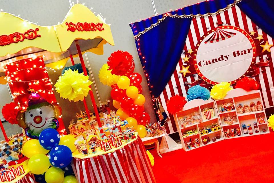 Candy bar tema: circo