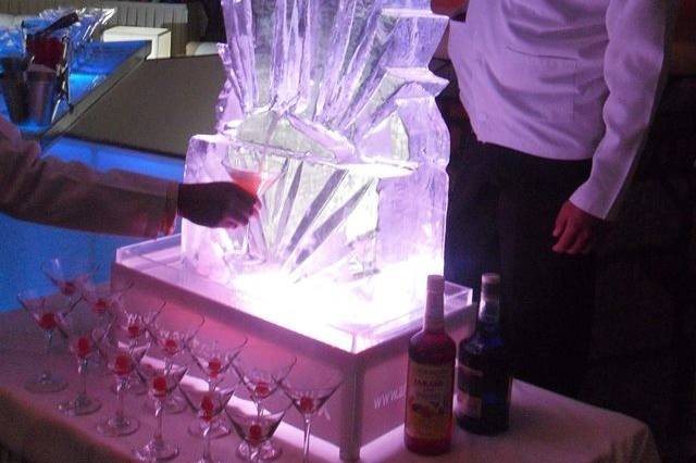 Escultura en hielo