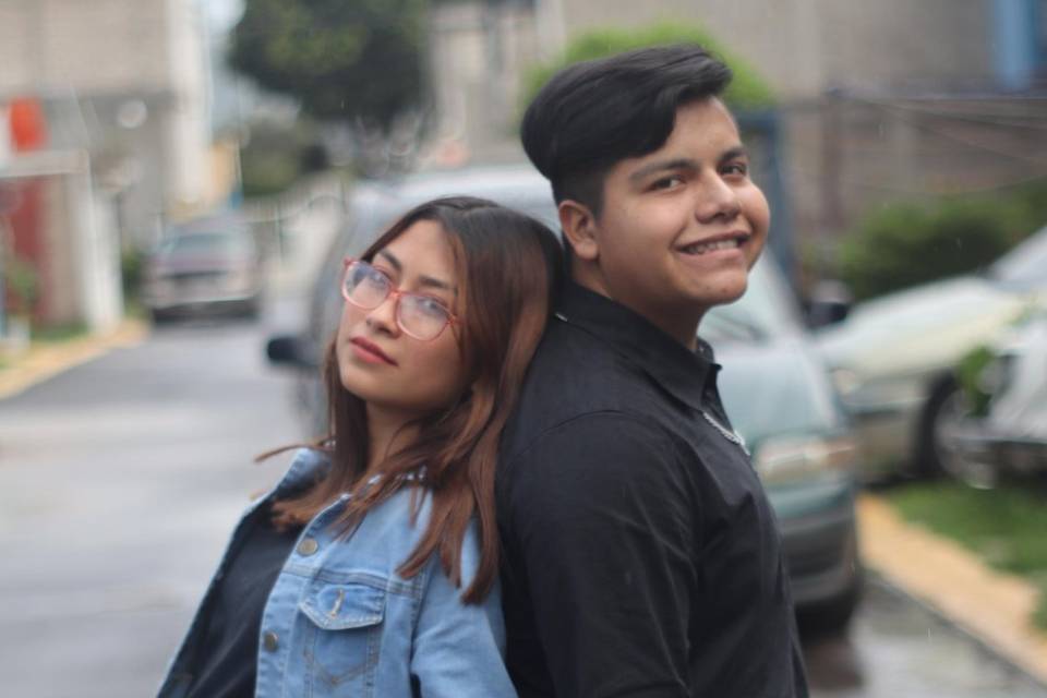 Foto en calle pre boda