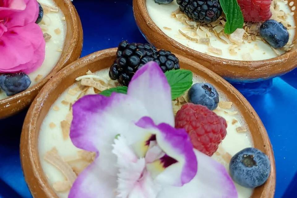 Gelatina de coco y mezcal