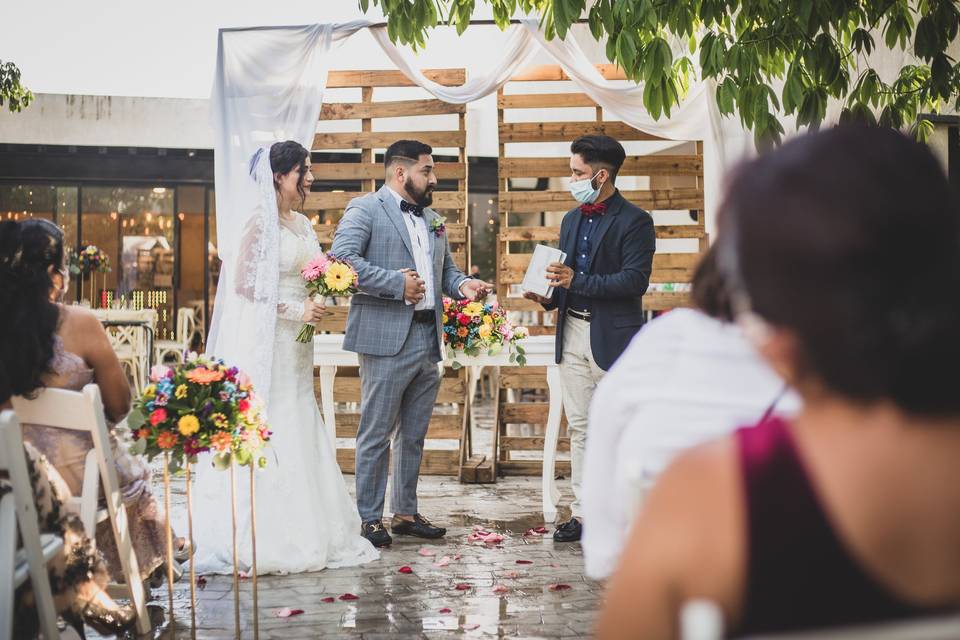 Ceremonia religiosa novios