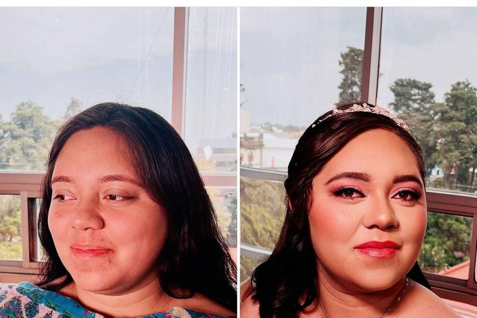 Maquillaje y peinado nupcial