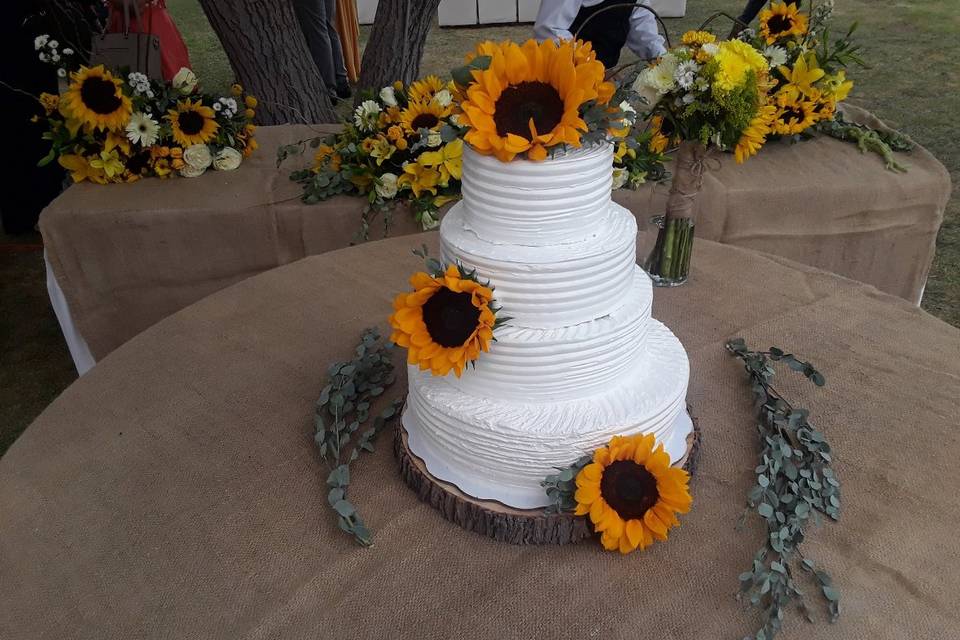 Pastel de Girasoles 🌻