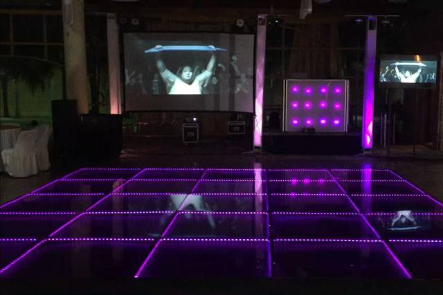 Pista iluminada