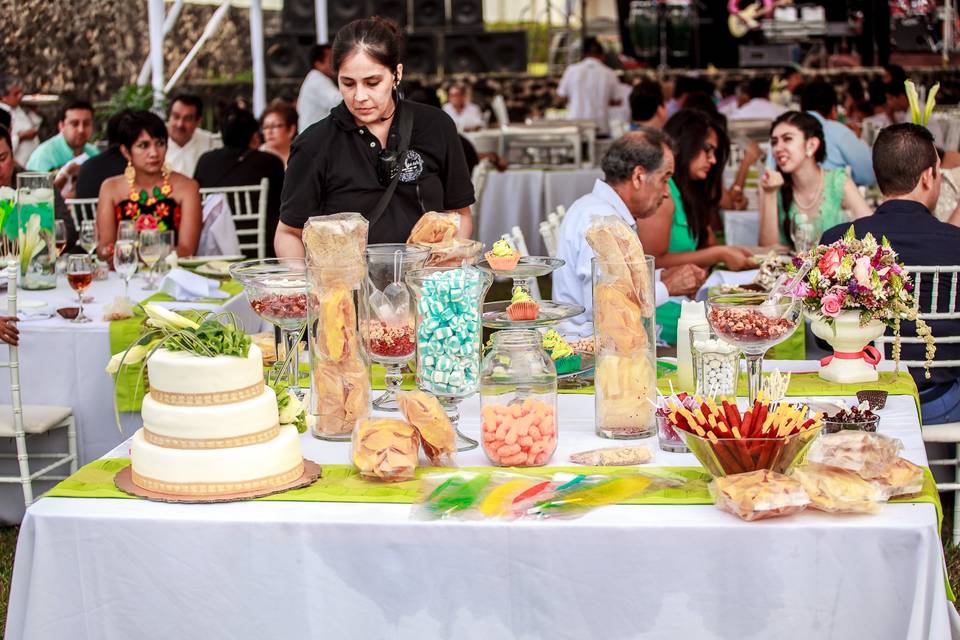 Mesa de confitería