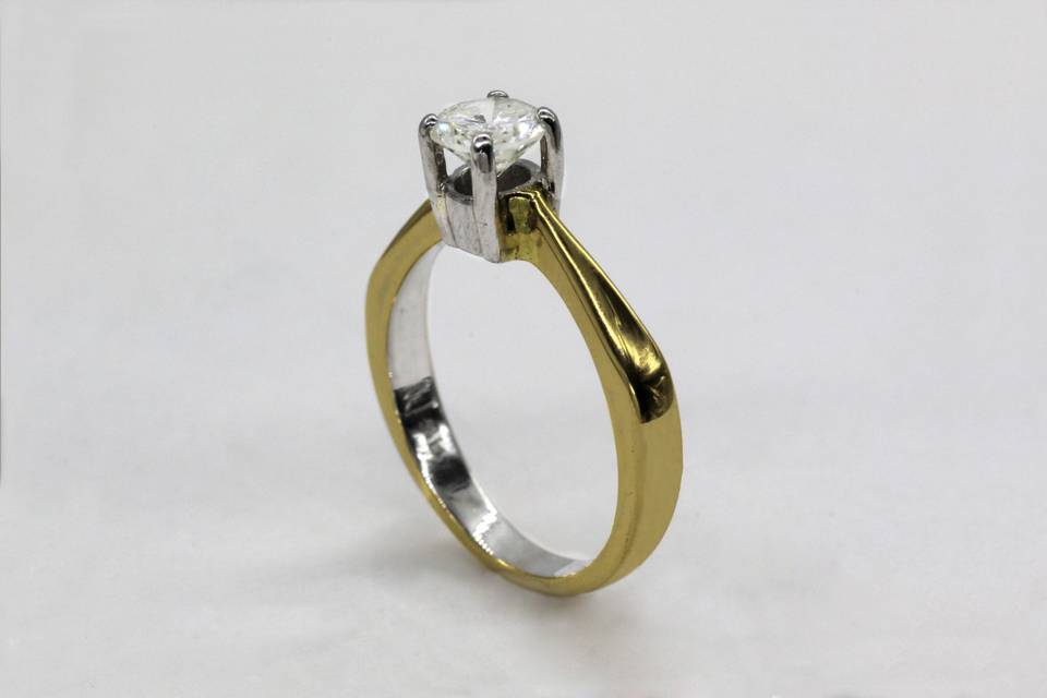 Anillo compromiso 1. 01 cts