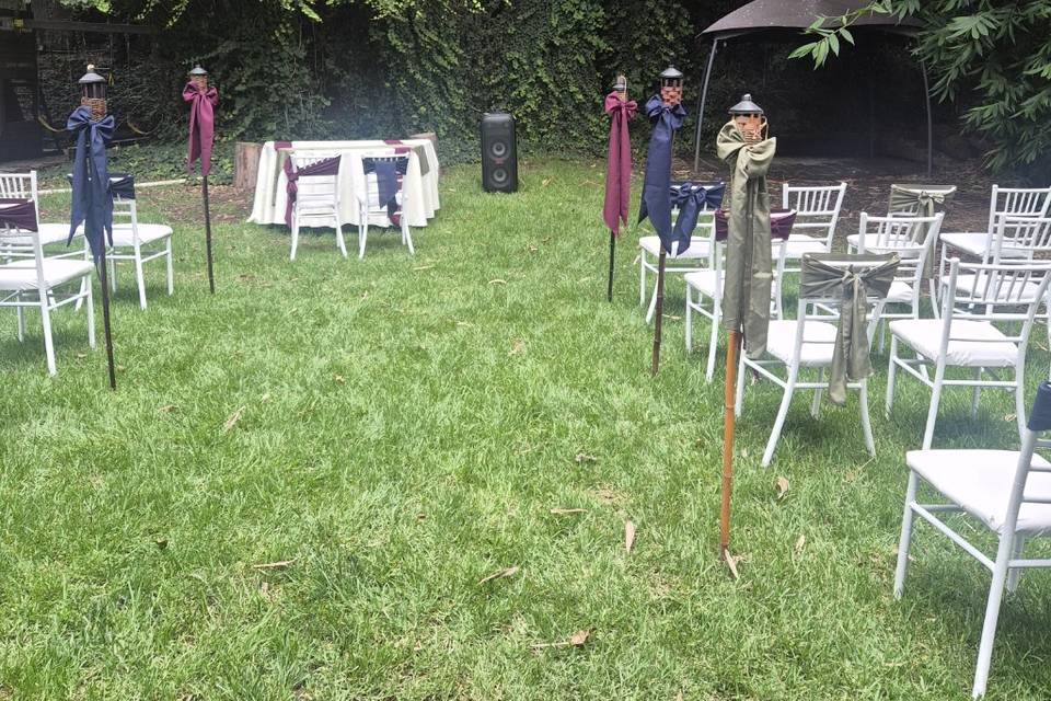 Jardín para ceremonia