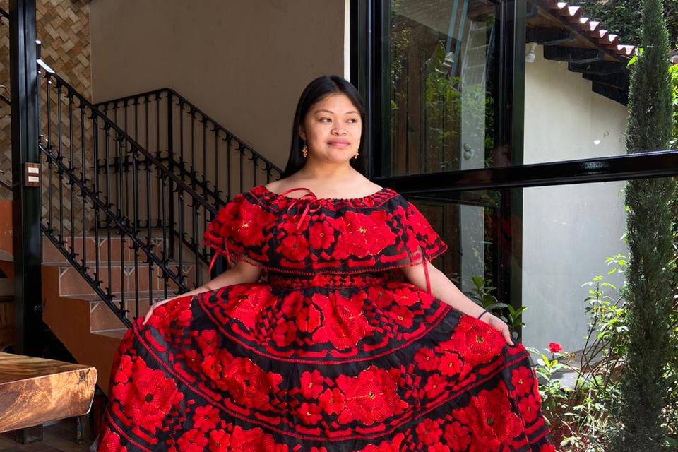 Vestido chiapaneca