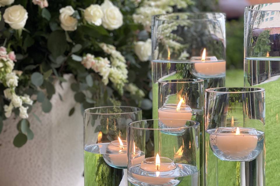 Decoración con velas