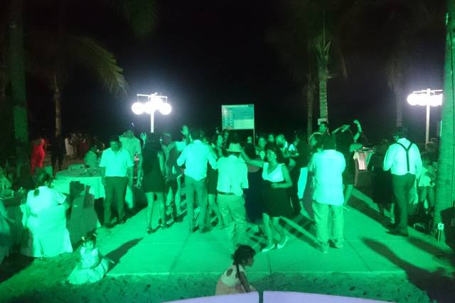 Iluminación en tonos verde