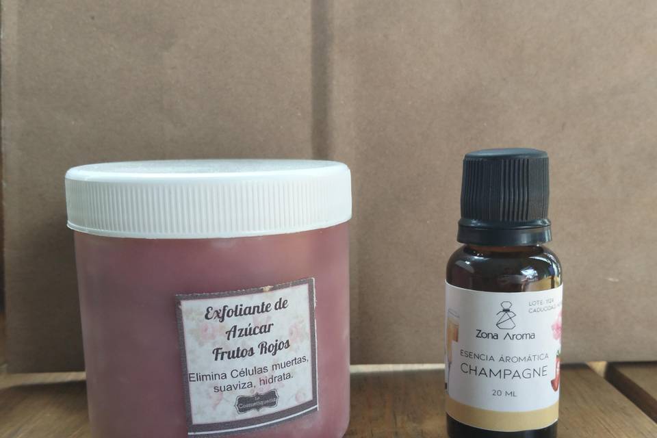 Exfoliantes y escencias