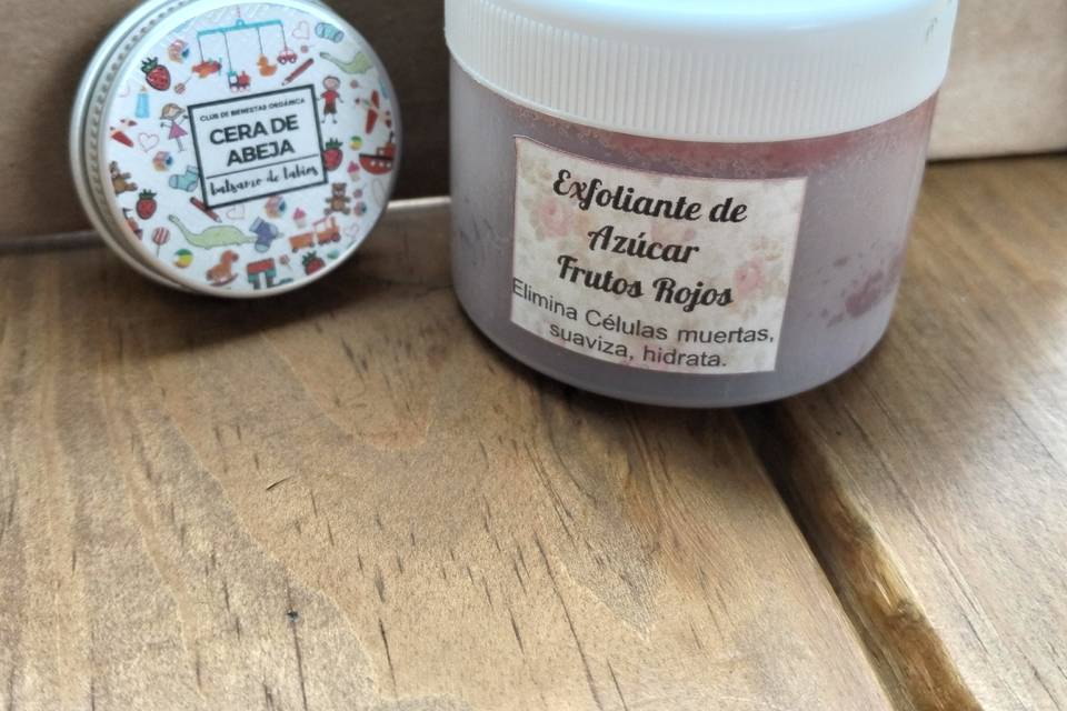 Cera de abeja y exfoliante