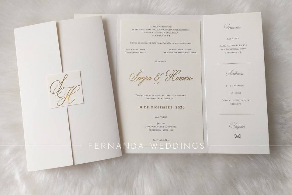 Fernanda Weddings Invitaciones