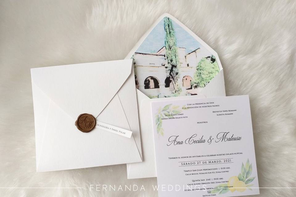 Fernanda Weddings Invitaciones