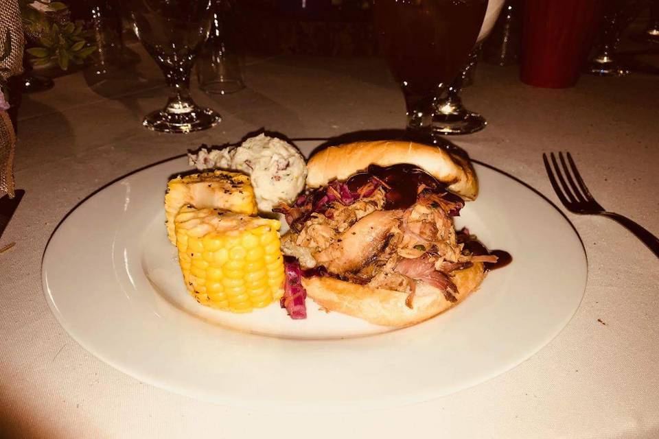 Banquete pulled pork+rib