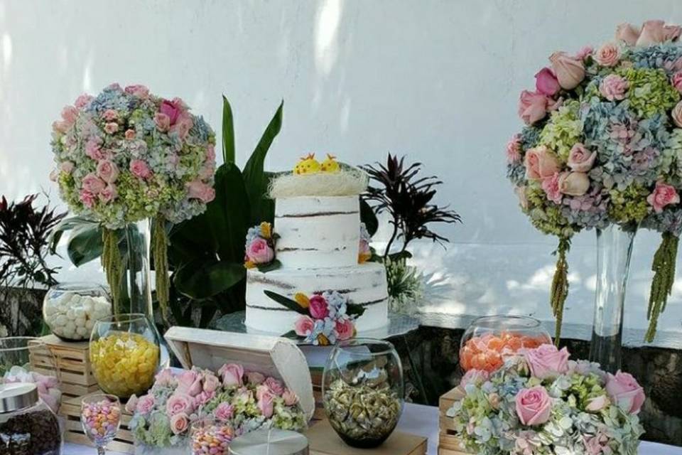 Mesa de dulces Boda 70 pax