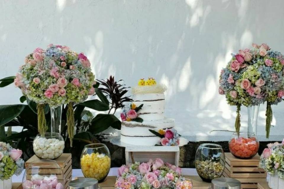 Mesa de dulces boda 70 pax