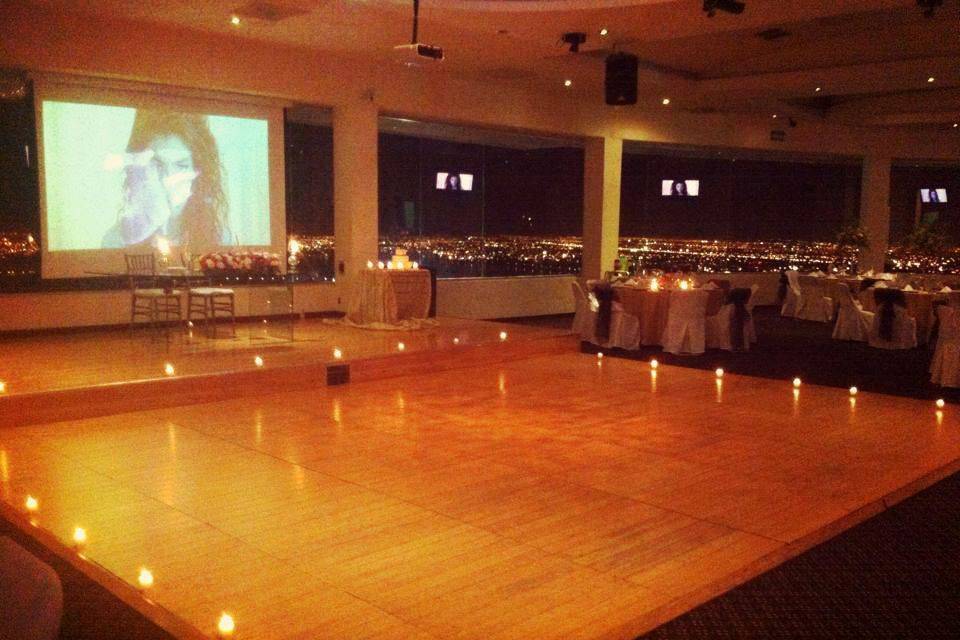 Pista de baile enmarcada