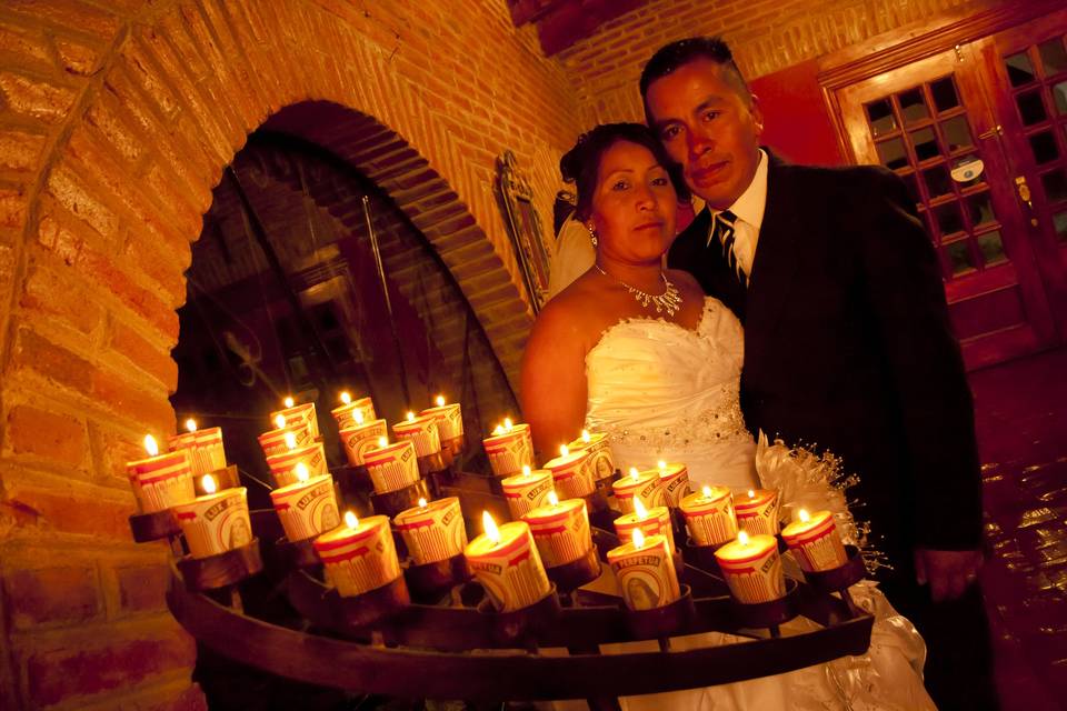 A la luz de las velas