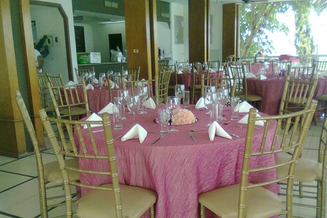Mesa en rosa