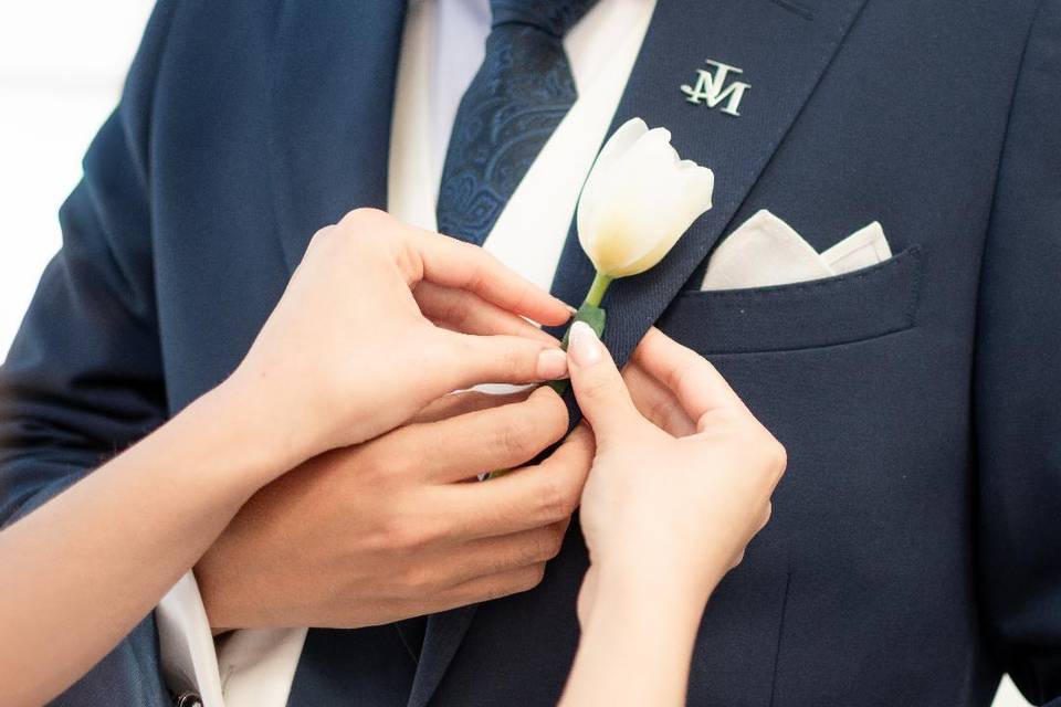 El botoniere del novio