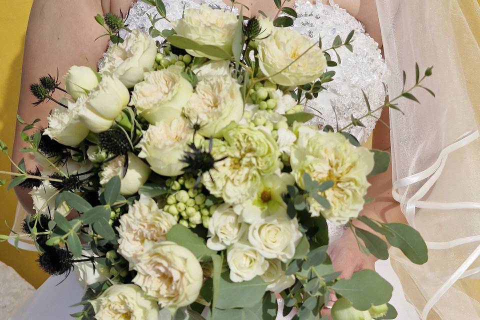 Ramo de novia white