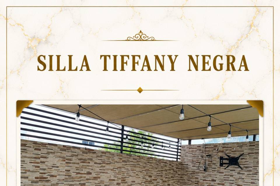 Silla Tiffany Negra