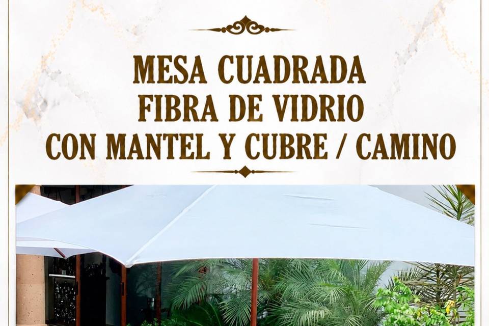 Cuadrada Mantel y Cubre