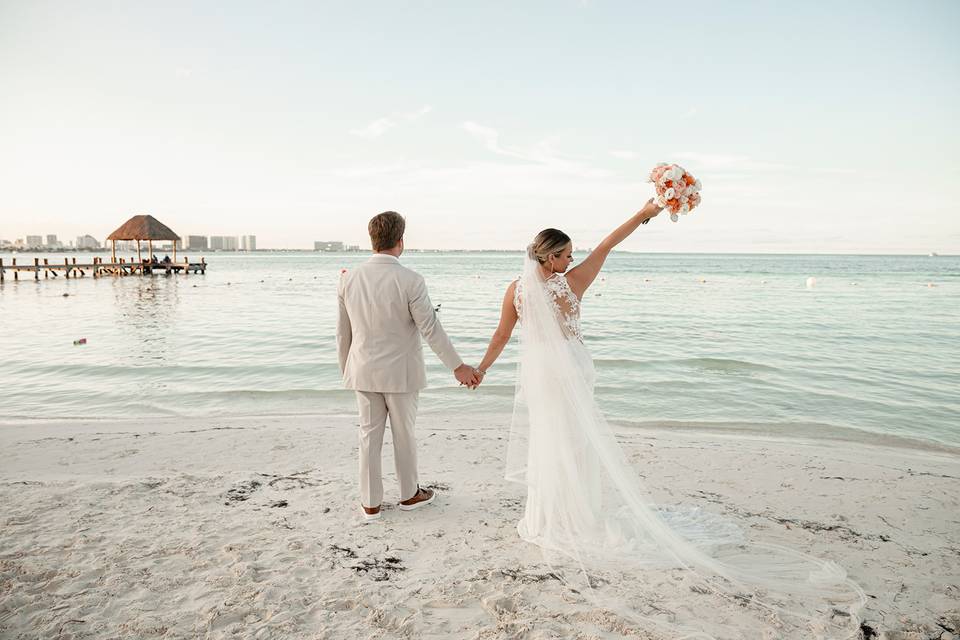 Pareja en playa