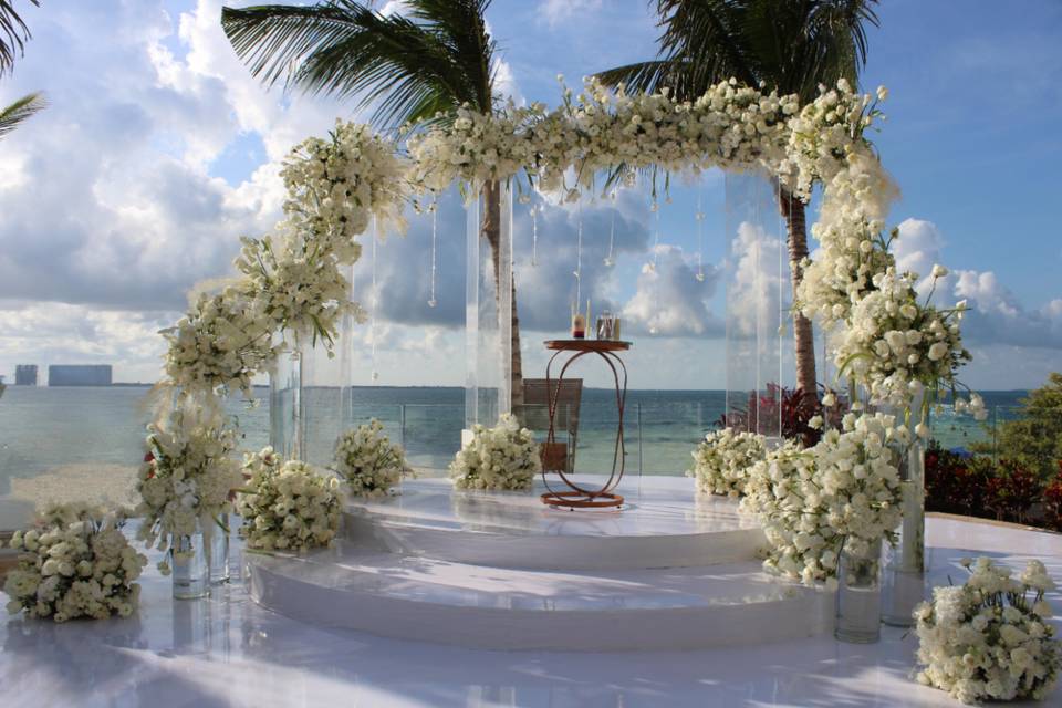 Ceremonia en terraza