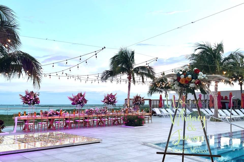 Recepcion en Amare Rooftop