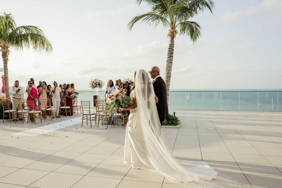 Amare Rooftop Ceremony