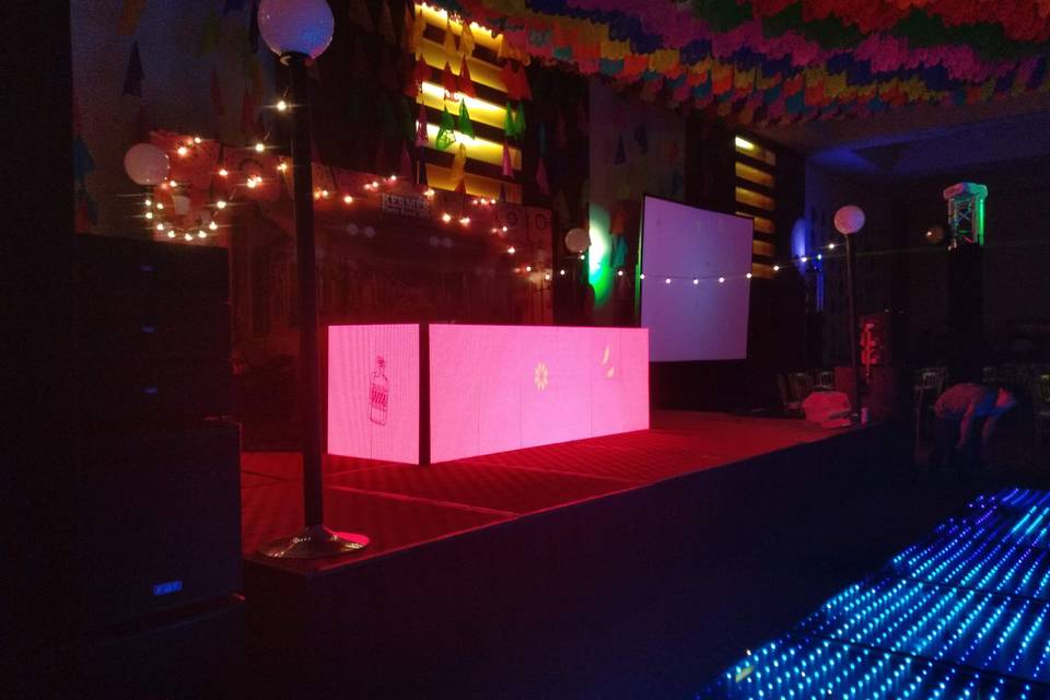 Dj booth led