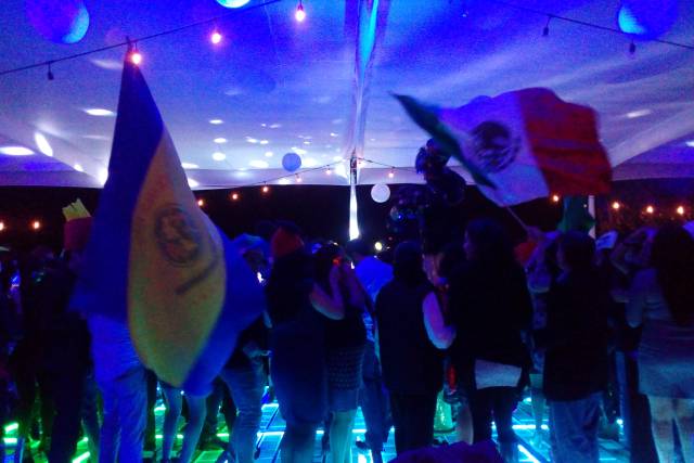 Pista iluminada fin de año