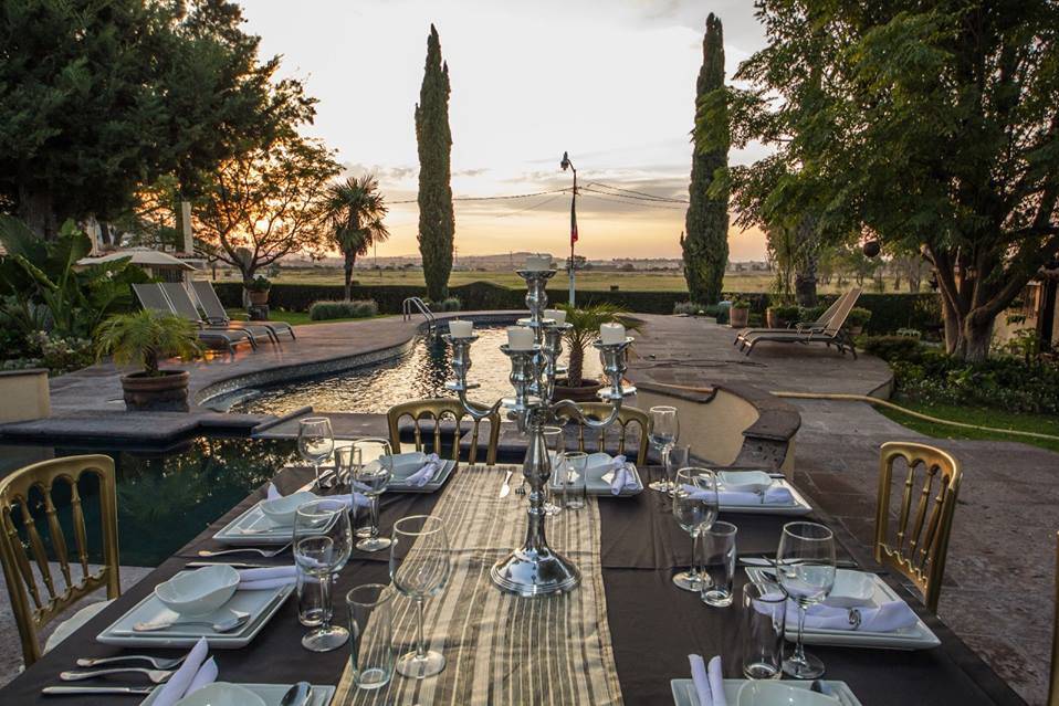 Mesa en jardin