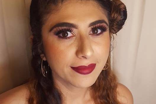 Maquillaje Glam noche