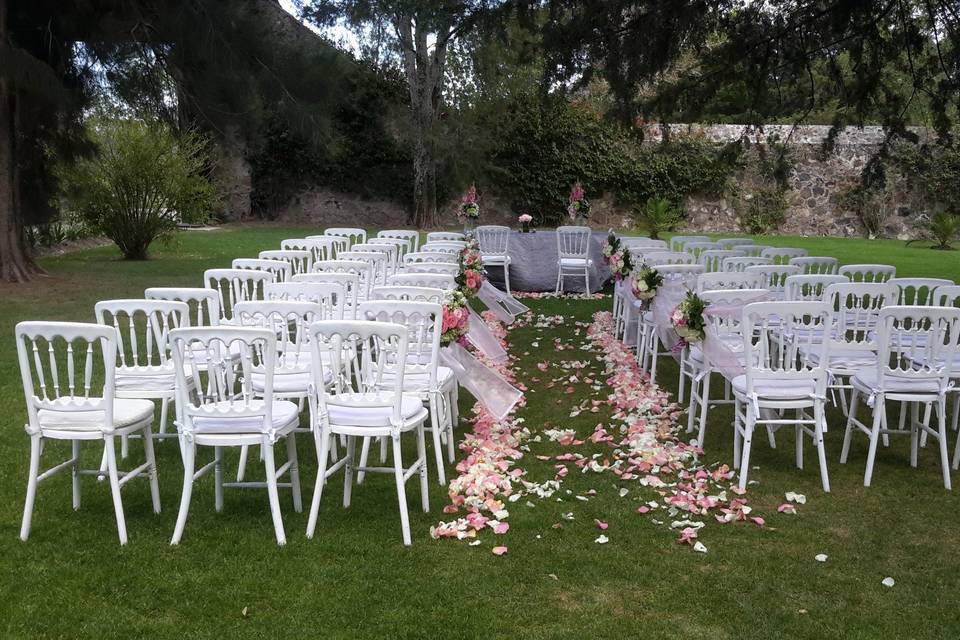 Decoración boda civil