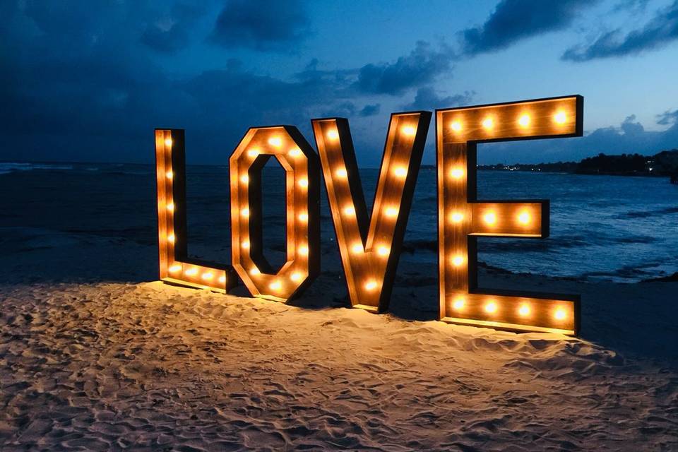 Marquee LOVE letters