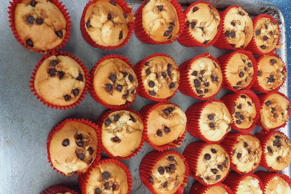 Cupcakes con chispas de chocolate
