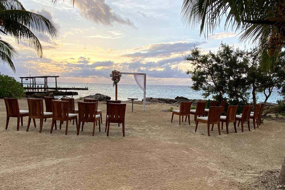 Gazebo en la playa