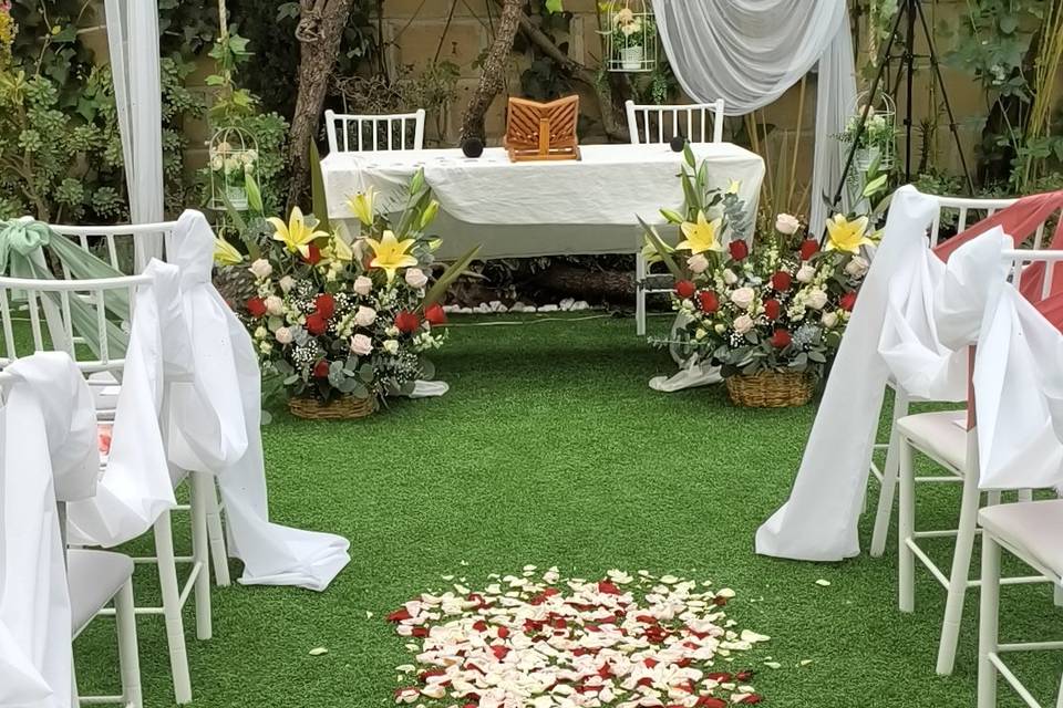 Montaje para boda civil