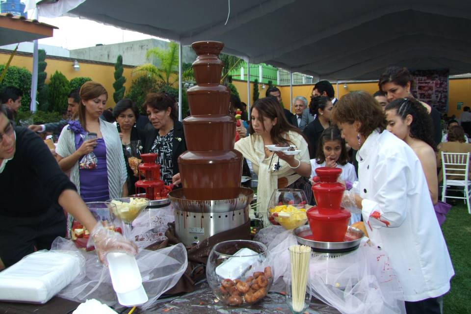 Fuente de chocolate