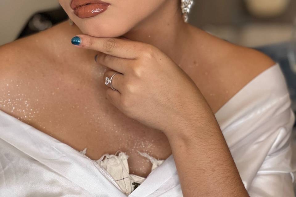 Maquillaje novia glam