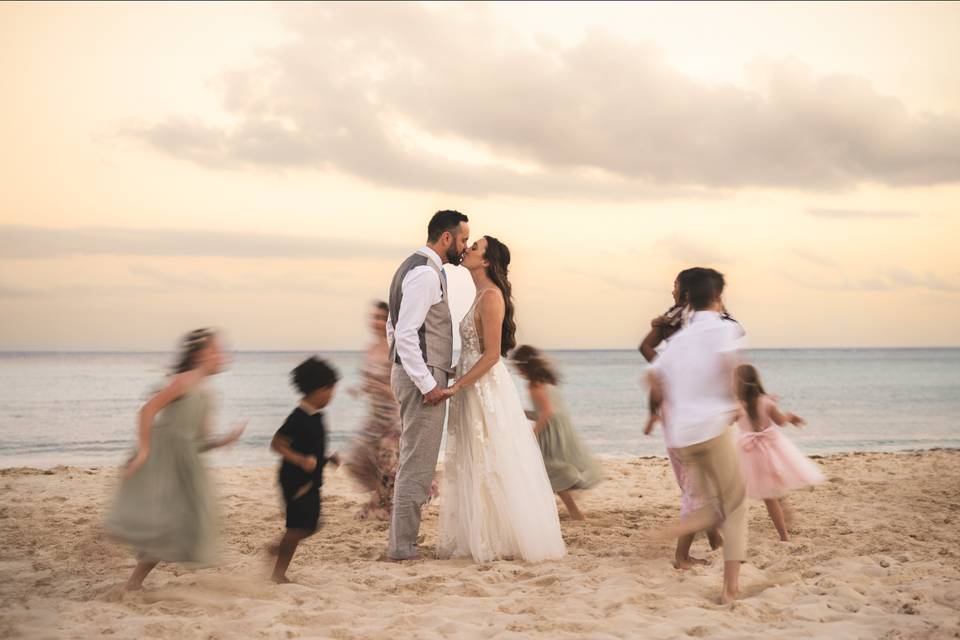 Una hermosa boda en la playa